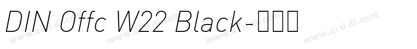 DIN Offc W22 Black字体转换